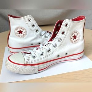 Custom "Her's" Leather Chuck Taylor High W7